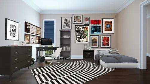 Teen boy bedroom
