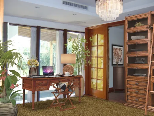 Her office