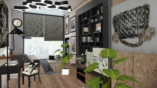 Rustic relaxing studying room