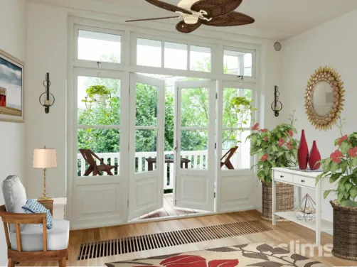 Country home porch and entryway 