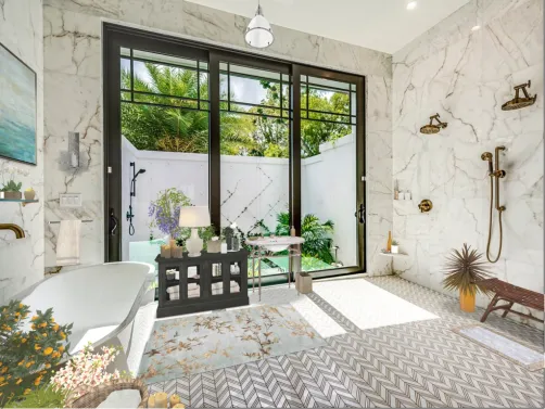 Luxe Garden Bathroom