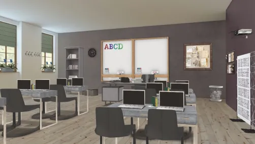Modern classroom