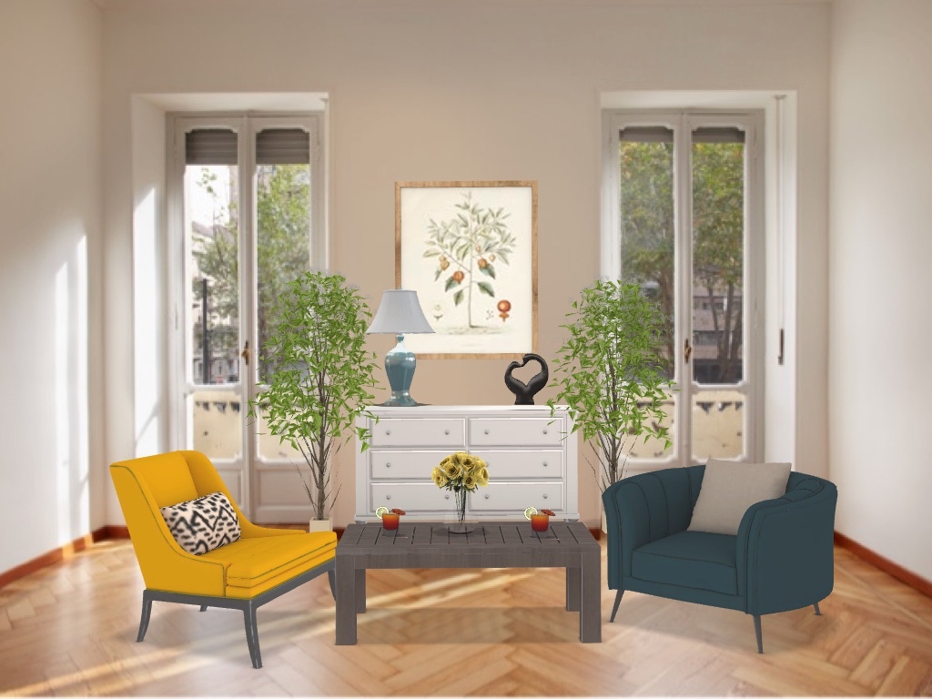 lemon curtains for living room