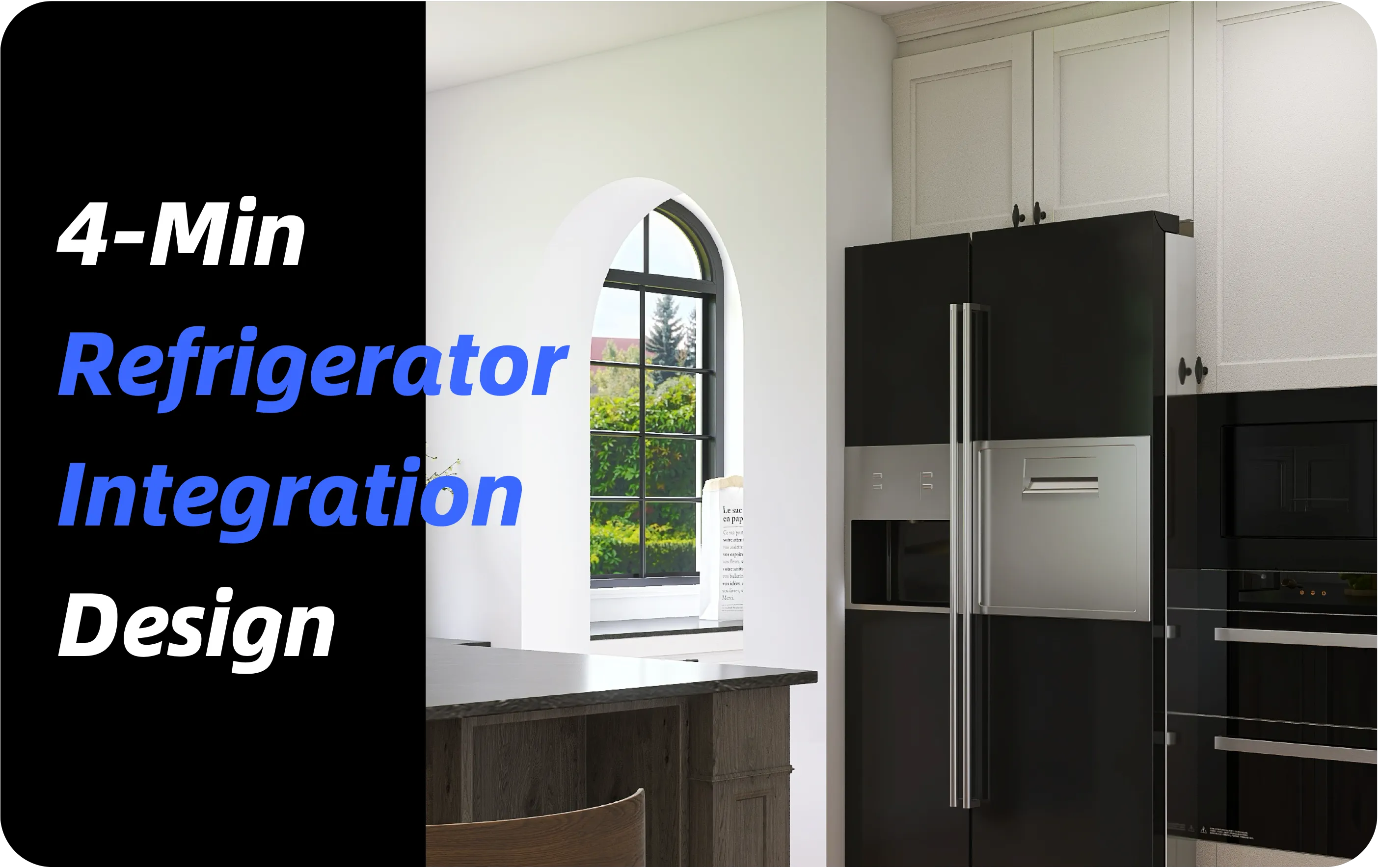 How to Integrate a Refrigerator into Cabinets?
