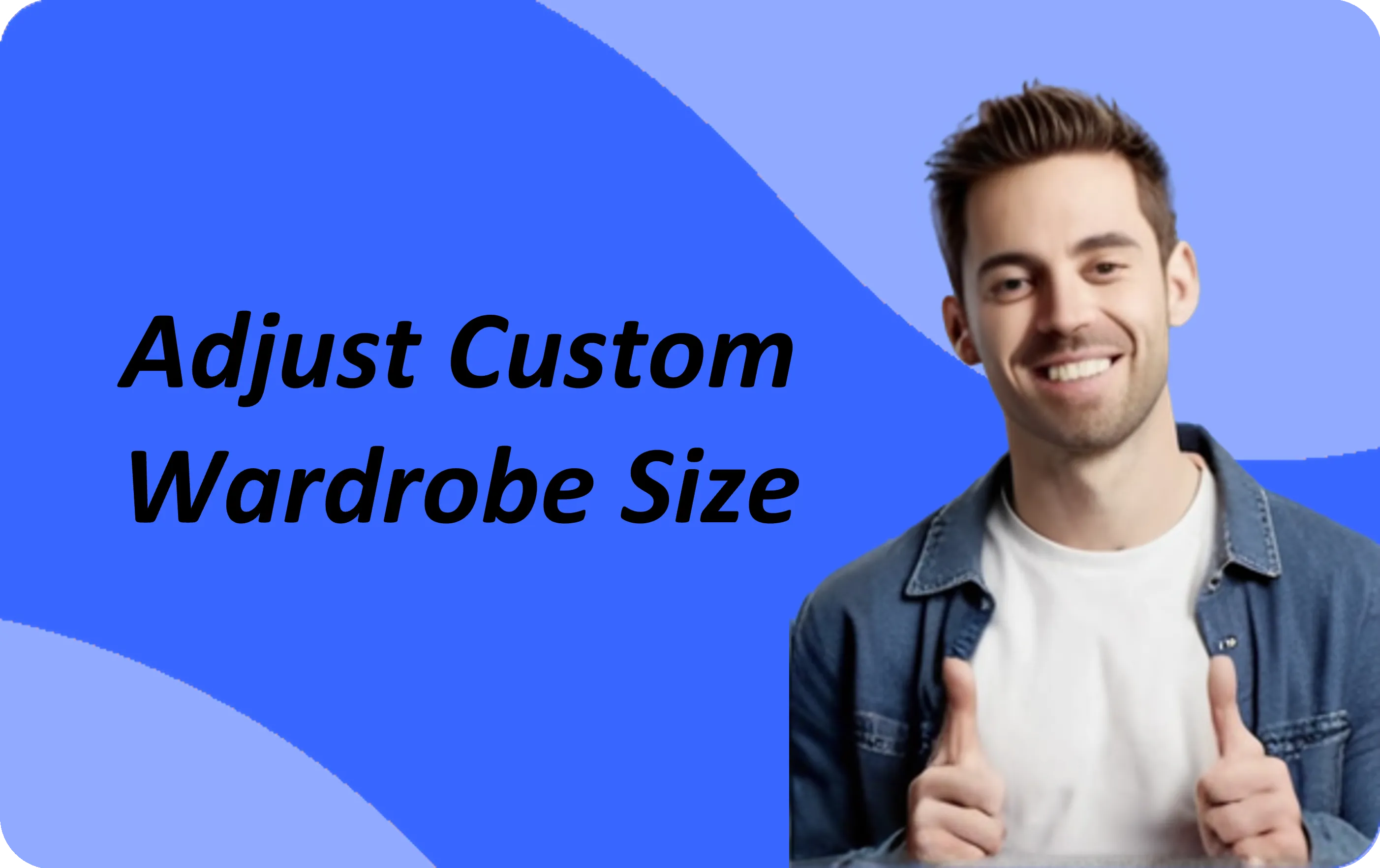 Ajustar o tamanho do armário personalizado | Mobiliário personalizado