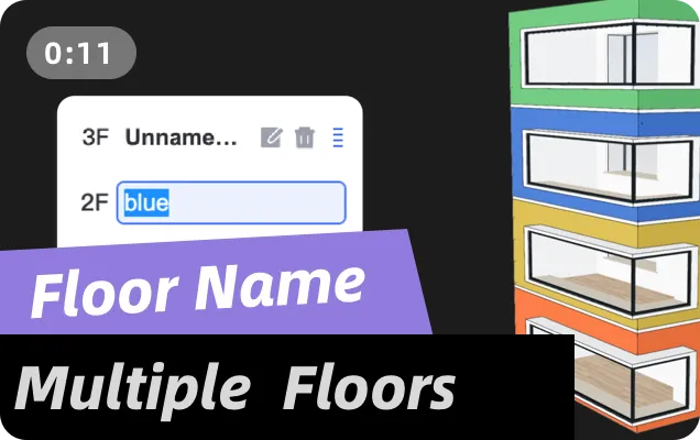 How to set the floor name?