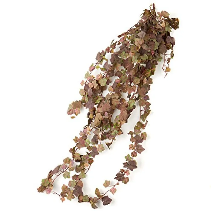 Factory Direct Craft Artificial Draping Poly Silk Grape Leaf Bushes | 2 Ivy Bushes