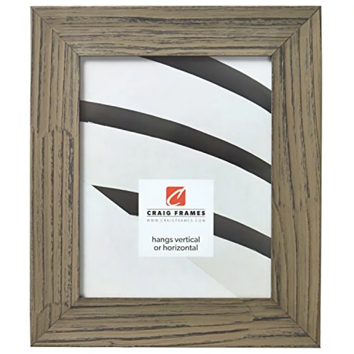 Craig Frames Hausbarn XL Picture Frame, 5 x 7 Inch, Wolf Grey Barnwood