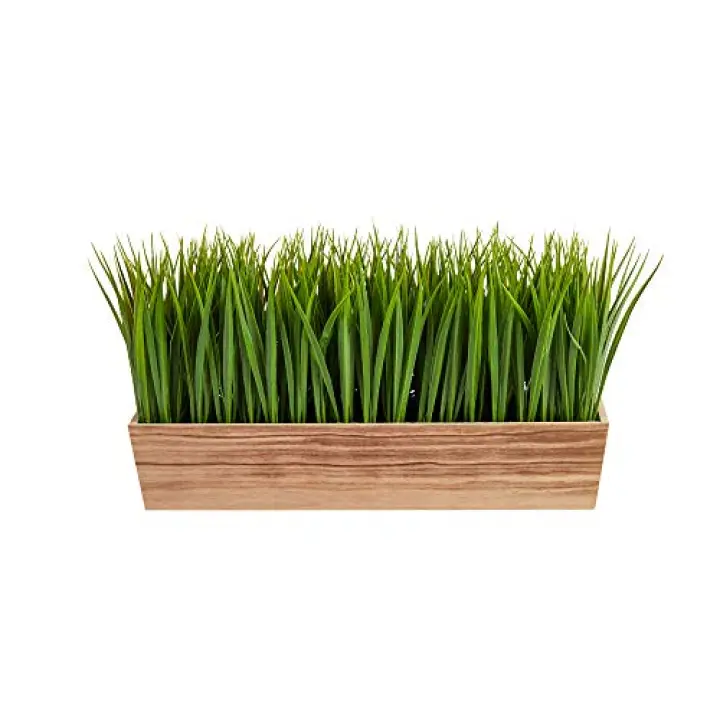 Nearly Natural 20in. Vanilla Grass Artificial Plant in Decorative Planter