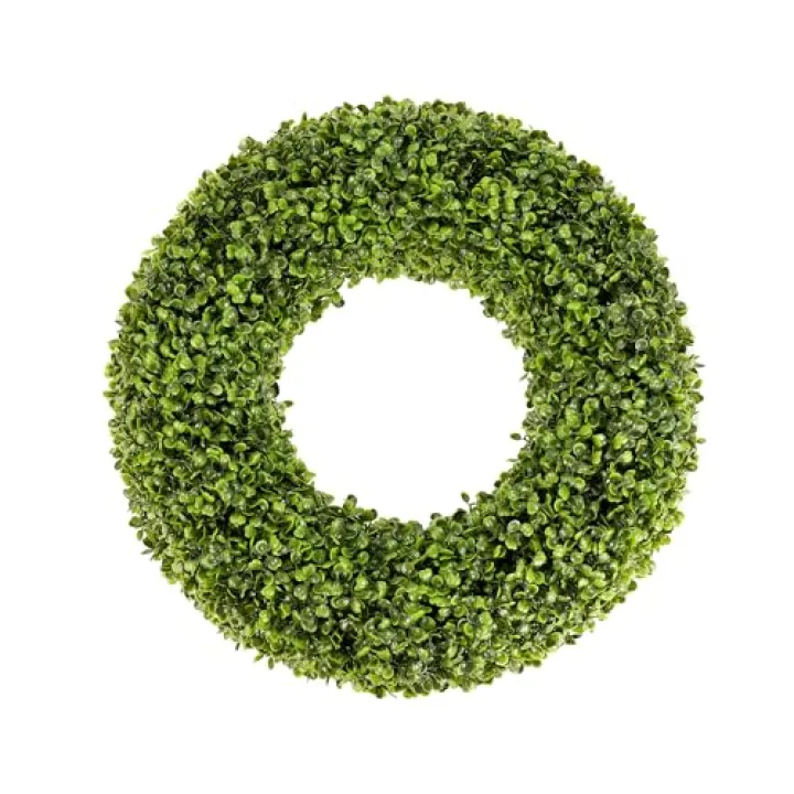 SEVENLOVE Boxwood Wreath - 20inch Outdoor/Indoor All Seasons Decor