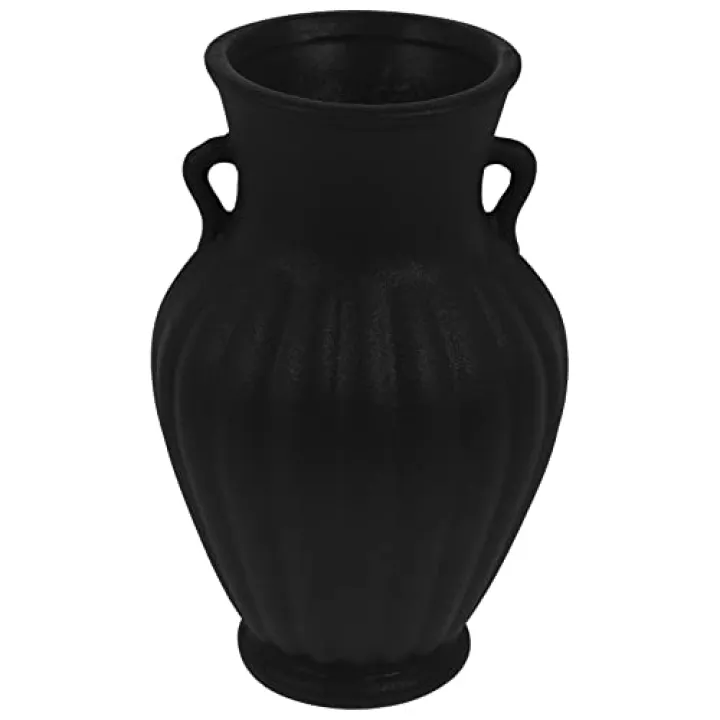 1pc Ceramic Colored Vase with Double Ears Home Decor for Living Bathroom Bedroom and Office Premium Quality Decorative Ceramic Flower Arrangement