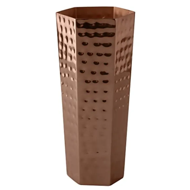 Decorative Hand Hammered Artisan Vase |Design Flower Vase | Living Room Décor | Modern Home | Table Centerpiece | Stylish Gift Box | Copper