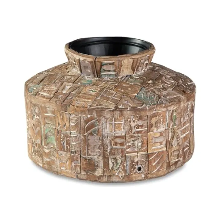 Signature Design by Ashley Meltland 10" Geometric Vase, Brown