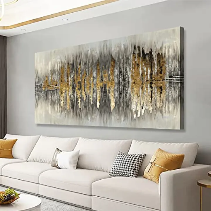 Color Block Abstract Pictures Canvas Wall Art for Living room Bedroom Wall Decor,An Inspirational Picture Wall Art Print Paitnings for home Decor,Morden Artwork Full of Imagination Line Drawing Canvas