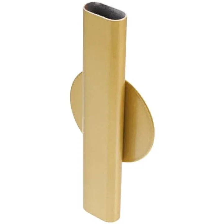 Toddmomy Wall Mount Flower Vase 6.29In Metal Tube Holder with Hook Gold Wall Vessel for Dried Flowers Nordic Boho Plant Decor for Living Room