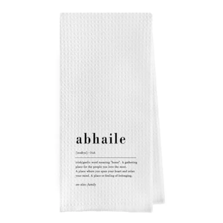 Geqtt Irish Blessing Dish Towel - St. Patrick's Day Waffle Weave Kitchen Towels, St Patricks Day Kitchen Towels, Irish Tea Towel, Irish Gifts for Women (16×24 Inches)