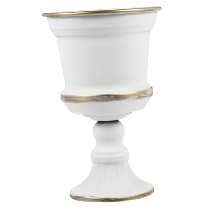 Metal Flower Vase Retro Wedding Decor Large Compotes DIY Floral Arranging Pot for Home Office Decor