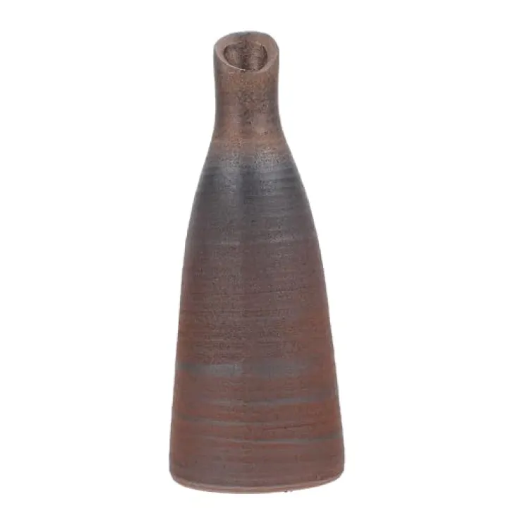 PRETYZOOM Small Ceramic Vase, Vintage Pottery Vase Dry Diffuser Bottle Japanese Zen-Style Bottle for Modern Home Decoration