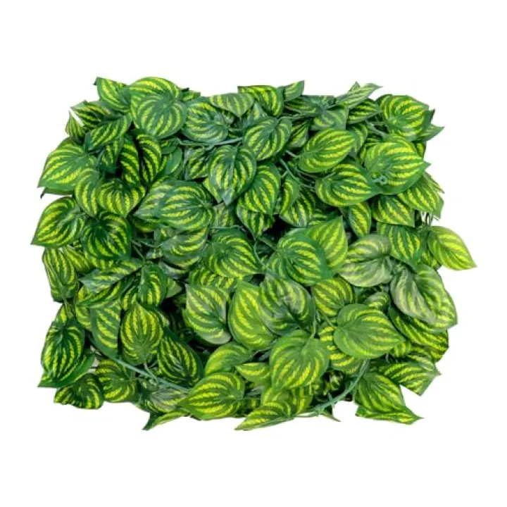 KUMGROT 6.5 Feet Fake Ivy Garland Wall Decor Artificial Ivy Faux Hanging Hanging Plant Vine Leaves for Bedroom Wedding Garden Home Jungle Theme, Watermelon Leaf, 5 Pcs