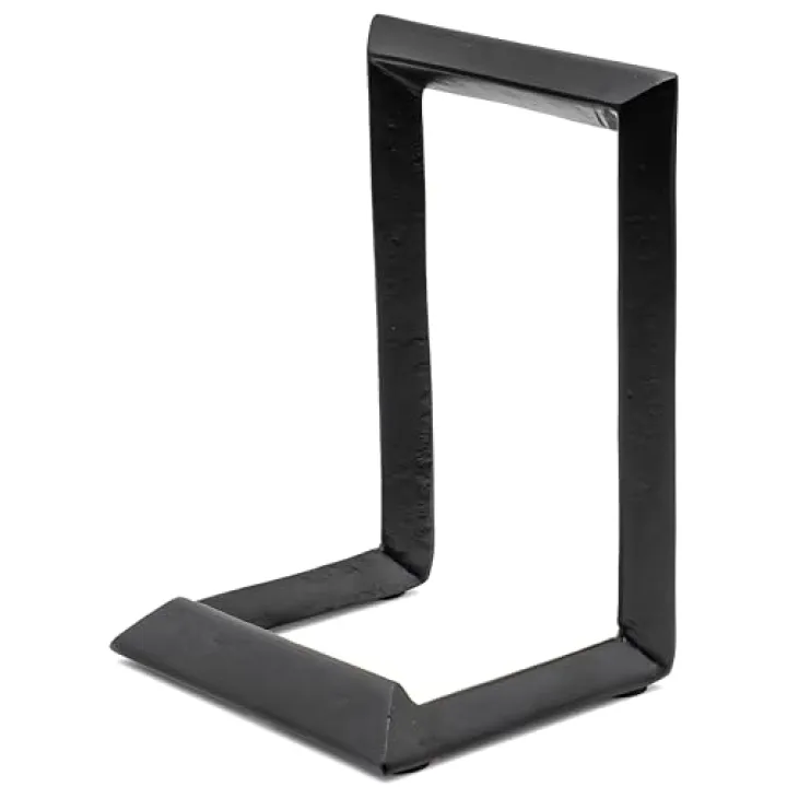 Red Co. 8” Decorative Metal Display Plate Stand and Art Holder Easel in Black Finish