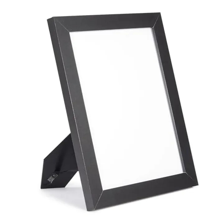 Amazon Basics Wood Document Rectangular Frame, 11" x 8.5", Black