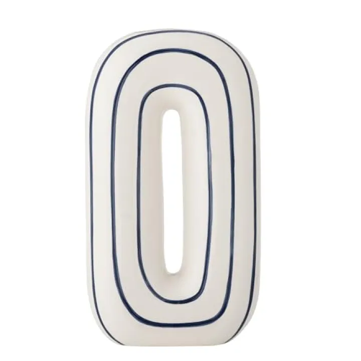 Bloomingville Mae Vase, Blue, Ceramic, L18.5xH32xW8.5 cm