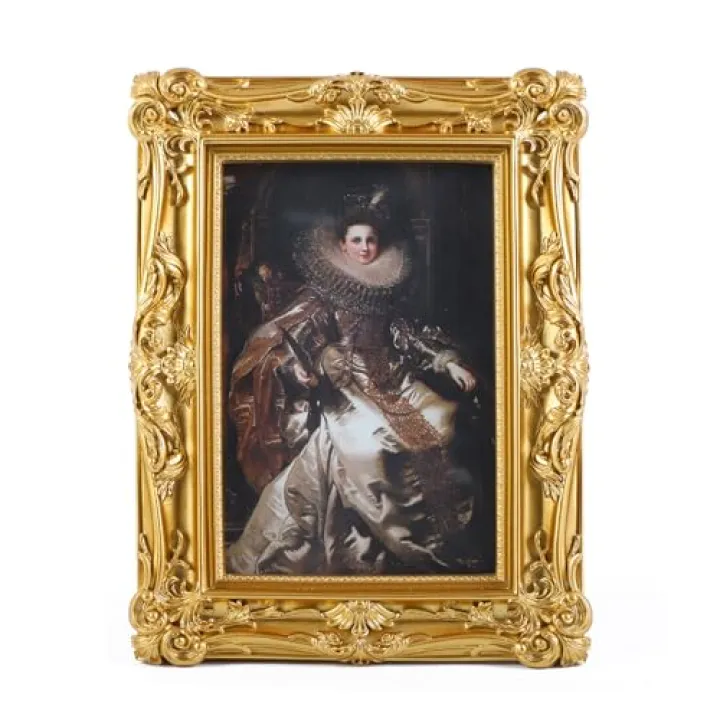 VINLIFE 4x6 Vintage Picture Frames Ornate Gold Antique Picture Frames 4x6 photo frame with Front Glass for Wall Hanging and Tabletop Unique Home Decor Wall Decor Living Room Victorian Style