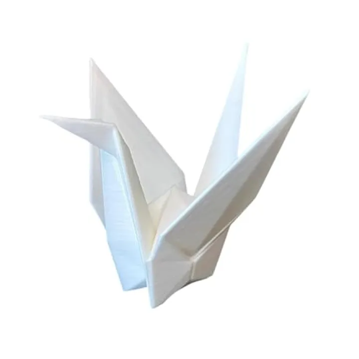 3D Printed White Paper Crane Decorative Figurine, Dramione Inspired Bookshelf Decor