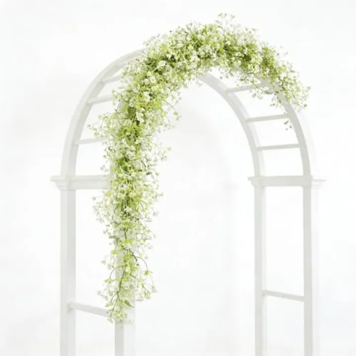 2PCS Babys Breath Artificial Flowers - RAINFLOW Flower Garland Artificial Flowers for Decoration Greenery Garland Fake Hanging Plant Garlands for Decoration Wedding Arch Table Wedding Decor 5.8FT