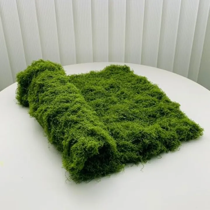 Huamanyuancraft Artificial Moss mat, Green, 39.37 x 39.37 inches (Dark Green), Waterproof Indoor and Outdoor Decorative Moss mat, Fake Moss Wall Decorative Flower Decoration for Craftsmanship