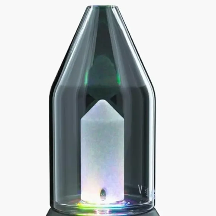 Glass Replacement Flower Vase,Focus v CartaV 2 Tall Decorative Pencil Design, Carta V2 Glass (Grey)