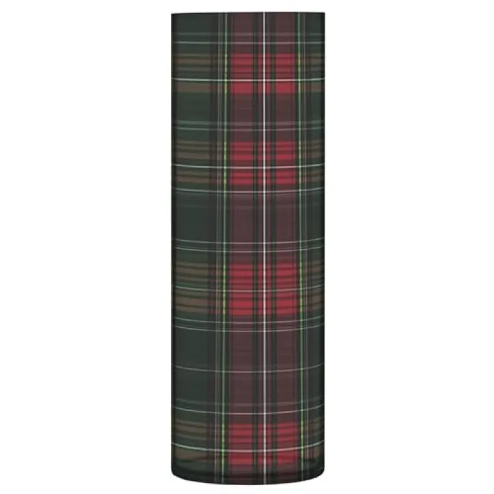 ALAZA Green and Red Tartan Plaid Vase Decorative Floreros for Home Decor Living Room Bedroom Bathroom Office Table Shelf
