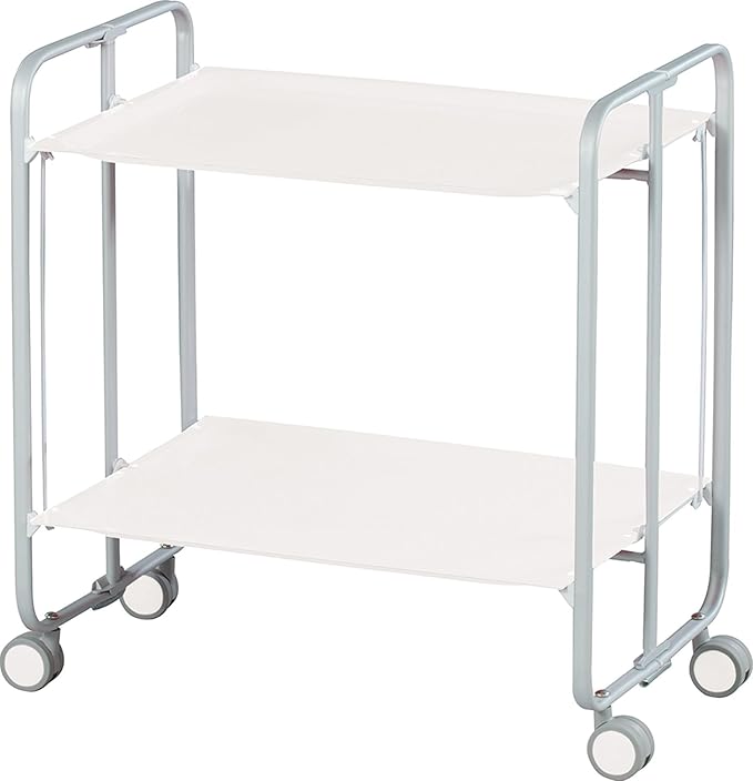 DON HIERRO BAUHAUS Foldable 2-Tier Bar Cart_ai generated