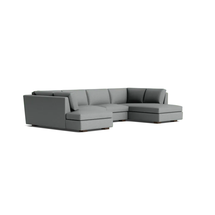 Joybird Mid Century Modern U-Bumper Sectional Sofa, Anton