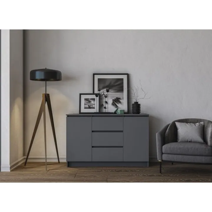 Комод для одежды, Мори, 1204х404х770, Графит