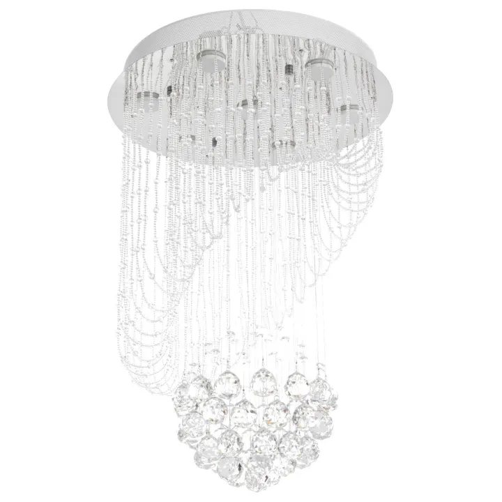 Светильник подвесной каскад "Алессандра" 7xLED хром 50х50х75см BayerLux