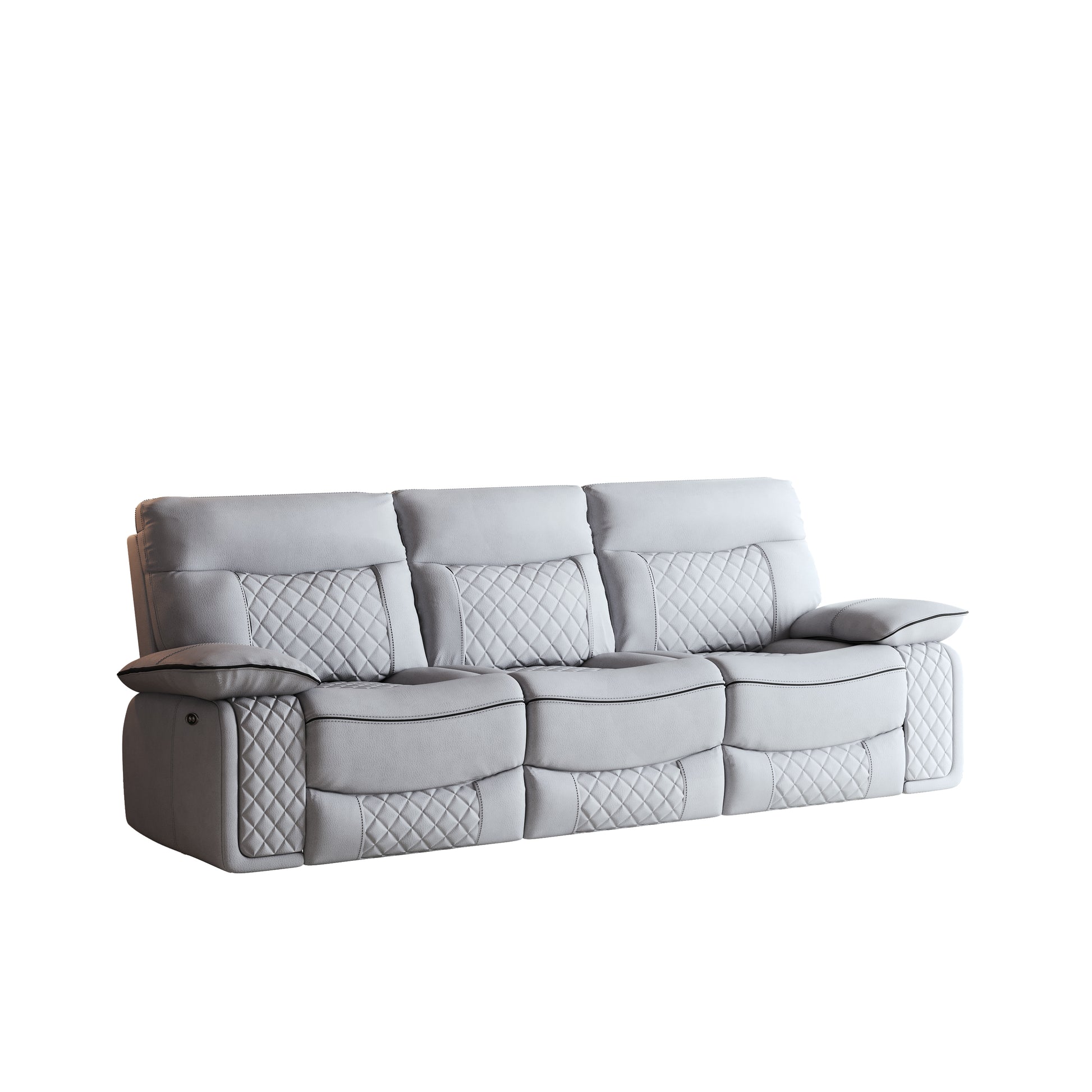 Aeloria Recliner Sofa Light Grey