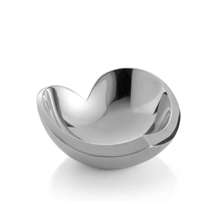 nambe Love Bowl | Metal Heart Candy Bowl | Valentine’s Day Décor and Gift for Her | Heart Shaped Mirror Bowl | Decorative Bowl for Mantel, Entry Way, or Kitchen Counter | Anniversary Gift