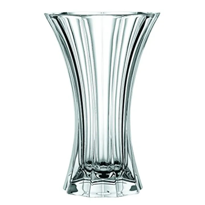 Spiegelau & Nachtmann Saphir 7" Crystal Vase - Decorative Glass Vase for Flowers, Home Décor, Centerpieces - Stylish Gifts for Weddings or Housewarming, Dishwasher Safe - Classic Luxury Crystal Vase