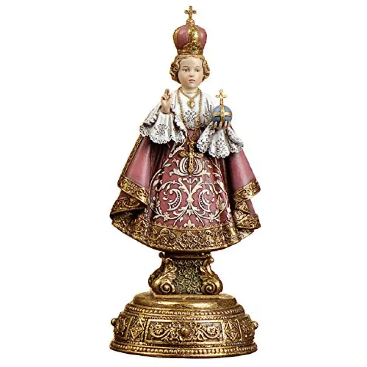 Joseph's Studio by Roman, 9.5" H Infant of Prague Figure, Heavenly Protectors, Religious Home Decor, Devout Gift,