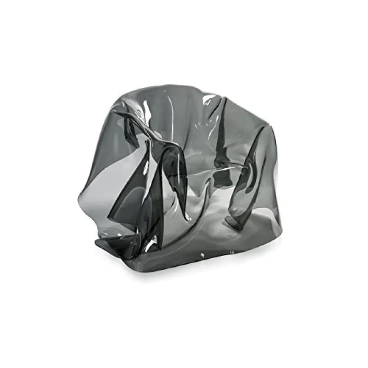 Iplex Design Drappeggi d'Autore Poltrona, Plexiglass/PMMA, fumé/Trasparente