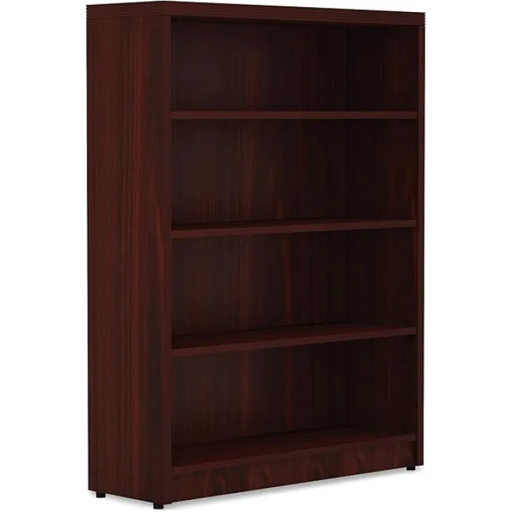 Lorell Chateau Mahogany Bookshelf, 36" x 11.6 x 48.5