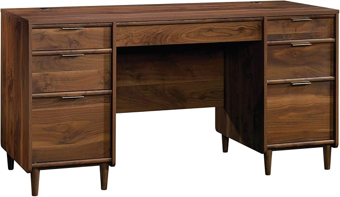 Sauder Clifford Place Executive Desk, in Grand Walnut finish