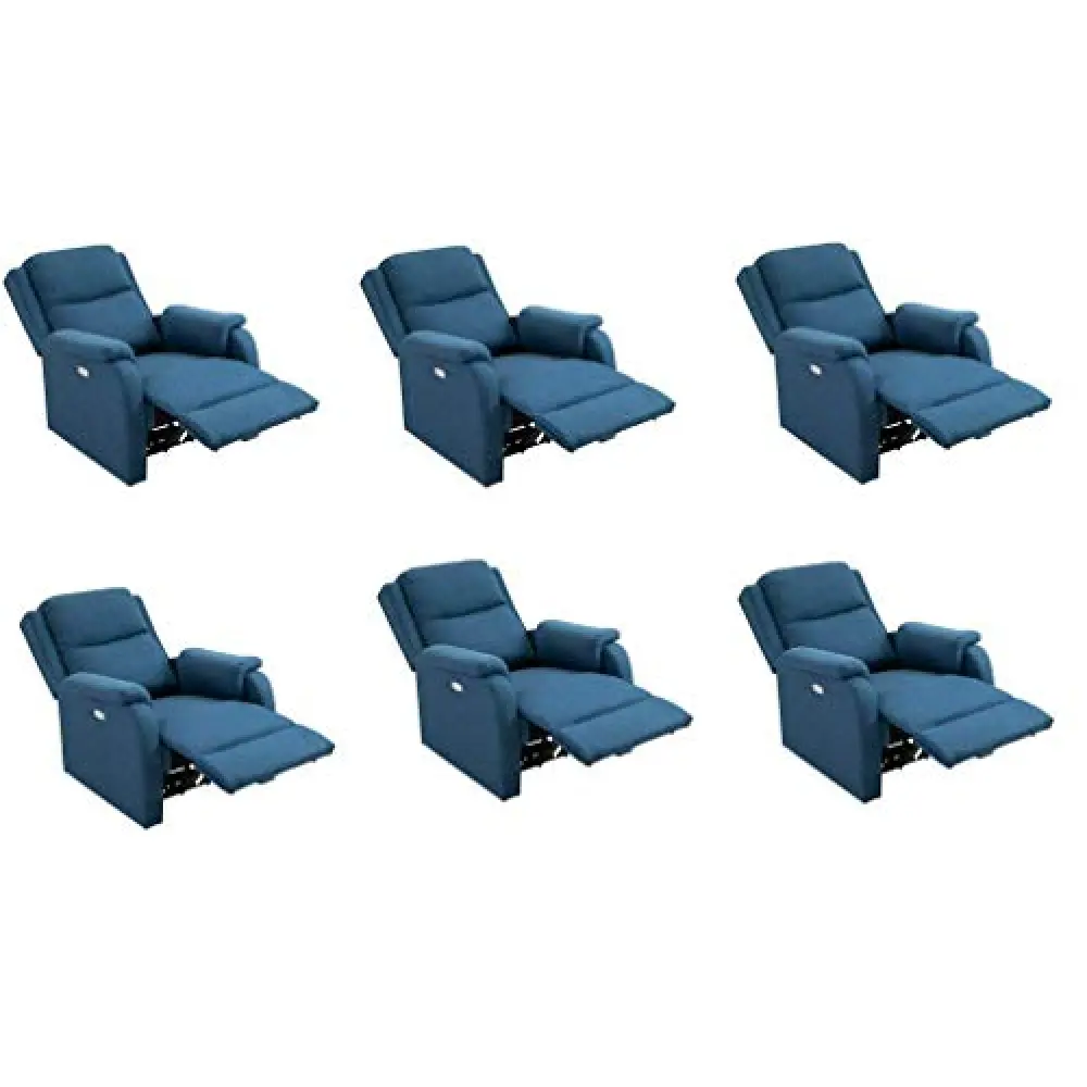 Biancaluna Copripoltrona per Poltrone Reclinabili Relax Genius Lounge Copridivano 1 Posto (Blu)