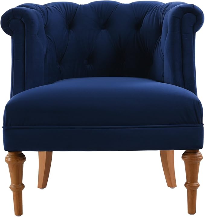 Jennifer Taylor Home Katherine Accent Chair, Navy Blue