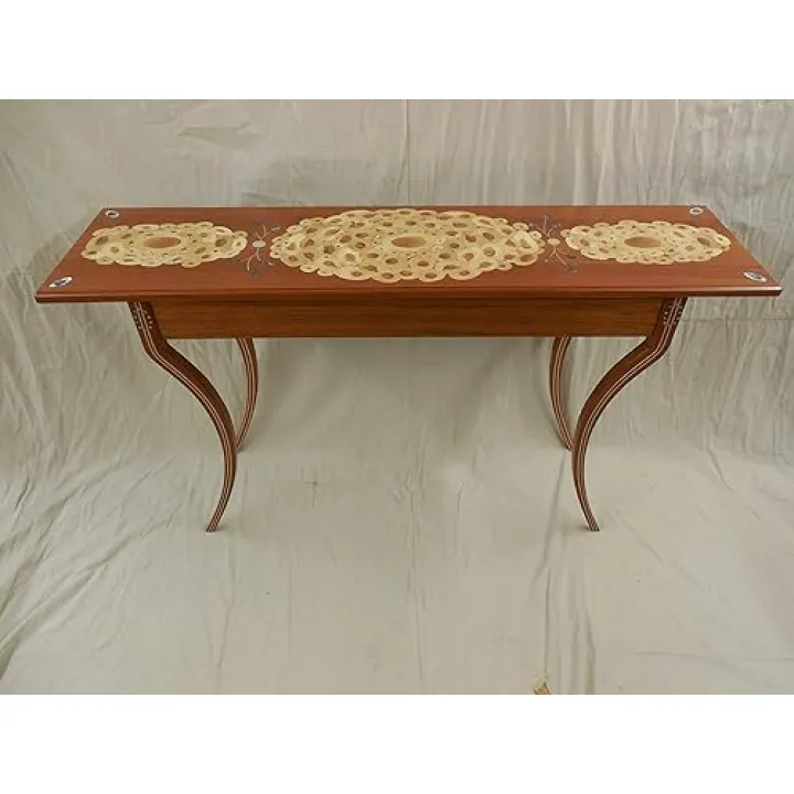 Original sofa, wall, hall table with marquetry.