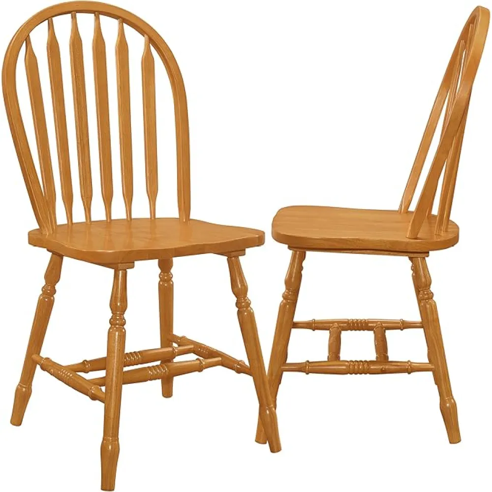 Sunset Trading Oak Selections Dining Chair, Light Finish 19.5D x 20W x 38H in