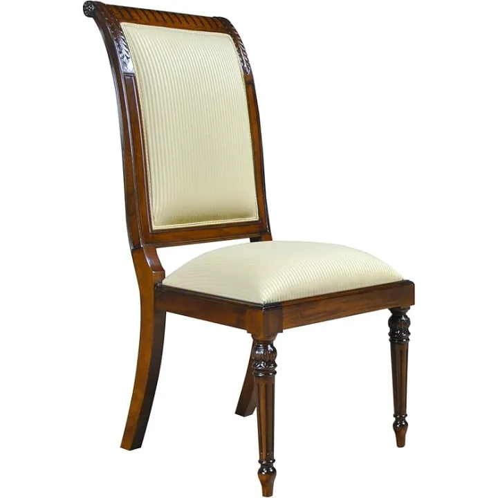 NDRSC055X Tall Back Upholstered Mahogany Side Chair