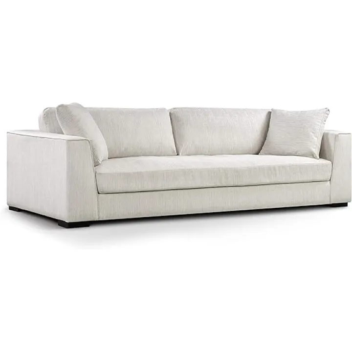 POLY & BARK Capri Fabric Sofa, Bright Ash