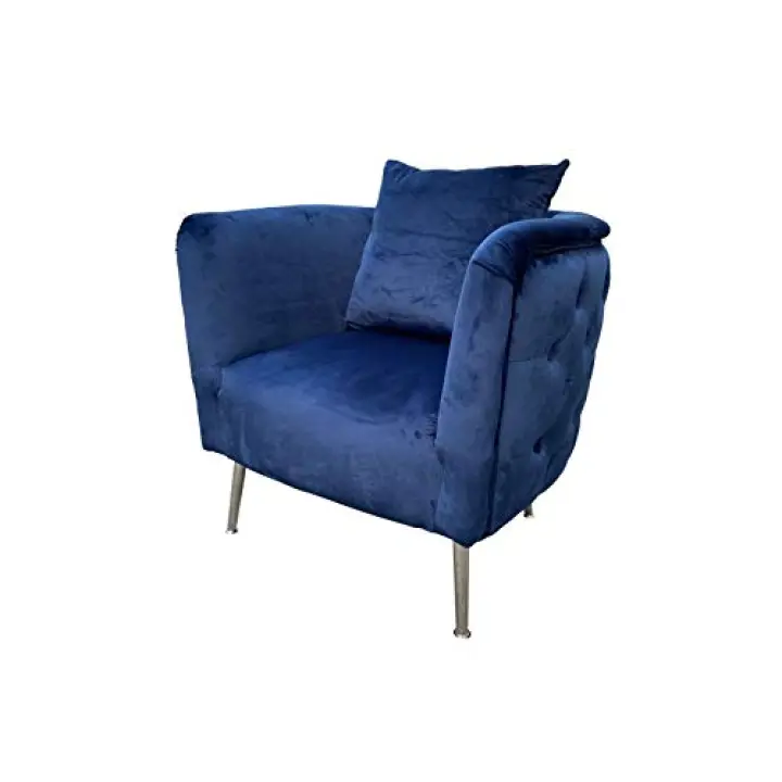 mauro ferretti srl POLTRONA BUCAREST BLU ELETTRICO CM 76X74X73